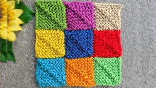 Patchwork Knit Square Blanket [upl. by Allveta280]