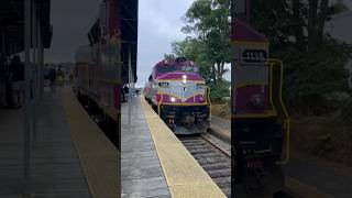 MBTA Capeflyer 1138 arriving at Hyannis MA shortsviral mbta railfaning [upl. by Mead763]