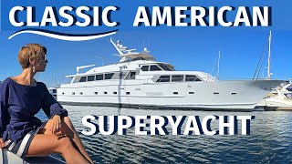 599000 1984 BROWARD 98 30M CLASSIC SUPERYACHT WALKTHROUGH amp SPECS  Liveaboard Motor Yacht Tour [upl. by Coco]