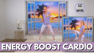 12 minute Low Impact Cardio Workout to Boost Mood and Energy [upl. by Killie]