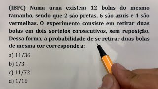 Problema de Probabilidade para Concursos [upl. by Anabel186]