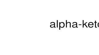 How to pronounce alphaketoglutarate [upl. by Mathia589]