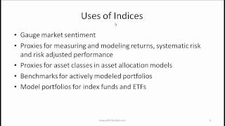 CFA Level I Security Market Indices Video Lecture by Mr Arif Irfanullah [upl. by Zacharie]