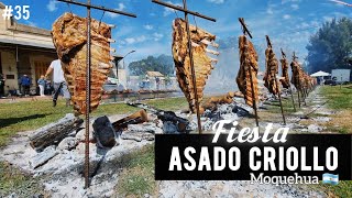 🔥 FIESTA del ASADO CRIOLLO en un PUEBLO RURAL 📍 MOQUEHUA Buenos Aires ABRIENDOHUELLASXELMUNDO 🌎 [upl. by Hawkie]