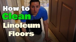 How To Clean Linoleum Floors  Remove Buildup  Clean With Confidence [upl. by Octave]