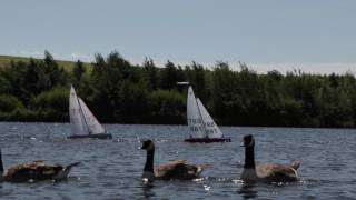 Model sailing boat club Herrington Country Park Sunderland [upl. by Arbas722]