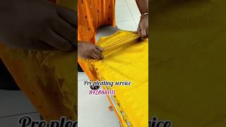 saree pre pleating  box folding all over Tamilnadu 8428881111 sareelove draping [upl. by Nava]