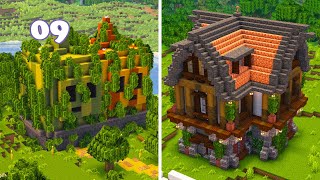 PUMPKINS amp MELONS and first house for my villagers Minecraft 121 [upl. by Loveridge]