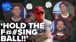 Funny Brisbane Broncos reveal who makes Kevin Walters FURIOUS🤬 NRL on Nine [upl. by Nomzzaj]