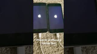 iPhone 6s vs IPhone 6 startup test 1583 vs 1257 both are in the latest compatible version [upl. by Elda966]