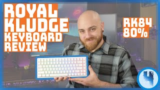 Royal Kludge RK84 80 Mechanical Gaming Keyboard with RK Brown Switches Review 2022 [upl. by Alben39]