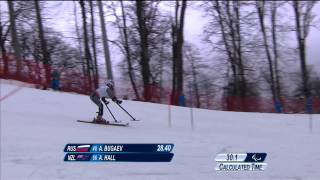 Mens super combined standing  Alpine skiing  Sochi 2014 Paralympic Winter Games [upl. by Heilman]