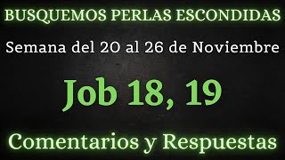 BUSQUEMOS PERLAS ESCONDIDAS ✅ SEMANA DEL 20 AL 26 DE NOVIEMBRE ♡ JOB 18 19 [upl. by Kciderf]