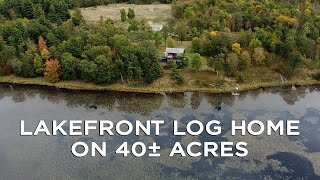 How to purchase a Log Home Overlooking a Lake in Polk County WI  Property Tour [upl. by Benton]