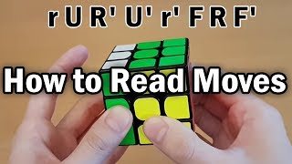 Rubiks Cube How to Read Algorithms Full Notation Guide [upl. by Ellette]