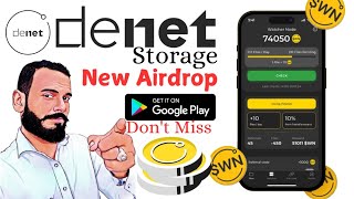 DeNet Storage Mining Application  Watcher Node Airdrop  WN Token Claim complete detaile video [upl. by Jovia]