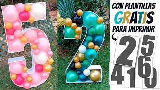 Números grandes con Globos [upl. by Selden]