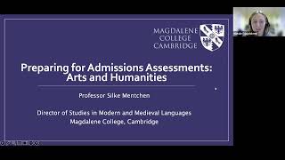 Preparing for Admissions Assessments Arts and Humanities [upl. by Gruver]