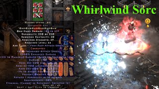 【D2R Reimagined】Whirlwind Sorc  Fire Enchanted！  Diablo2 Resurrected Reimagined [upl. by Jo-Ann]