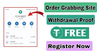 New Usdt Earning Site  Trending Usdt Mining Site Without Investment  New Order Grabbing Site [upl. by Nwadrebma369]