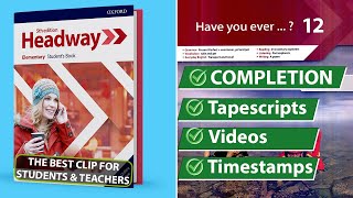 New Headway Elementary 5th Edition  Unit 12 Have you ever  Students Book [upl. by Odine534]