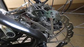 Cleaning bicycle disk brakes [upl. by Even]