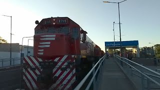 ferrovias locomotora GM G22 Cu E715 con doble locomotora G22CU E709 [upl. by Fabozzi]