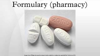 Formulary pharmacy [upl. by Zaraf]