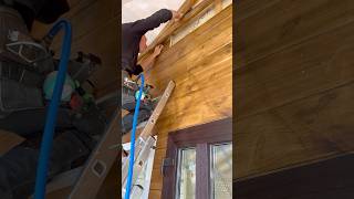 installation of wooden lining woodworning [upl. by Lered]