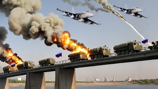 HUGE Tragedy October 22nd 450 Tons Of Russian Ammunition Convoy Destroyed By US BGM71 TOW MISSILE [upl. by Raye]