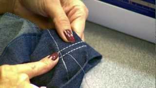 Learn How to Hem Jeans with Brother MuVit Digital Dual Feed [upl. by Annirok]