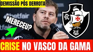 VASCO DIRETORIA MANDA A REAL PARA PAIVA E VASCO BUSCA NOVOS RUMOS PARA 2025 [upl. by Sorrows]