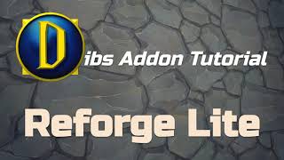 Reforge Lite  WoW Addon Guide cataclysm 434 [upl. by Hanas921]