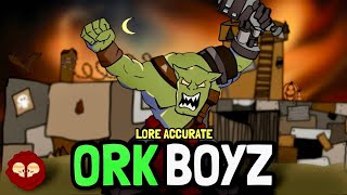 Creating A LORE ACCURATE Ork Boy Datasheet [upl. by Airdnax]