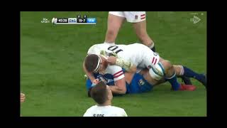 Owen Farrell v Sebastian Negri 2023 [upl. by Wilt53]