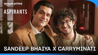 When CarryMinati Met Sandeep Bhaiya  Aspirants Season 2  Prime Video India [upl. by Yuma]