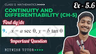 Find dy by dx if x equal to a sec theta y is equal to b tan theta [upl. by Adar]