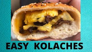 EASY BREAKFAST KOLACHES  QUICK AND SMPLE KOLACHES USING FROZEN BREAD DOUGH [upl. by Teresa470]