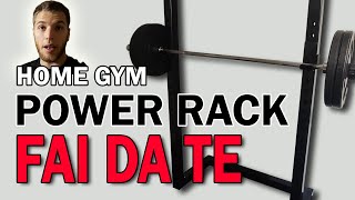 Come Costruire un HALF RACK  Home Gym FAI DA TE [upl. by Dunham]