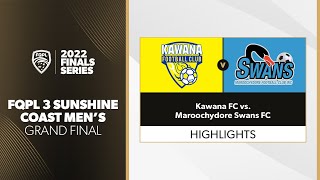 FQPL 3 Sunshine Coast Mens Grand Final  Kawana FC vs Maroochydore Swans FC Highlights [upl. by Eila]