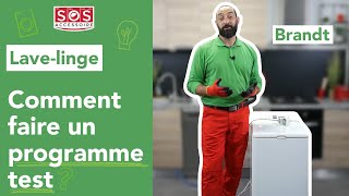 👨‍🔧 Comment faire un programme test sur ma lavante séchante Brandt [upl. by Pain]