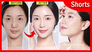 1 minute Get Glowing Skin naturally at home  Korean Face Massage Shorts [upl. by Gwynne]