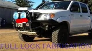 Hilux five post bullbar build [upl. by Roxine]