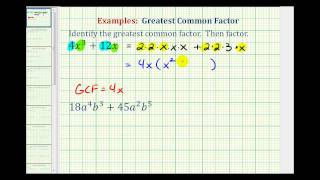 Ex 1 Identify GCF and Factor a Binomial [upl. by Wicks23]