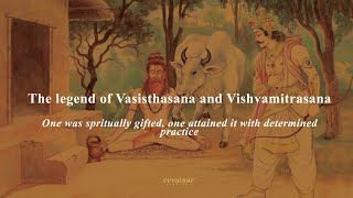 What is the legend of Vasisthasana and Vishvamitrasana  Story of the magic cow Revalsar Ayurveda [upl. by Reinold]