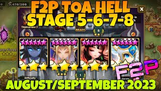 F2P TOA HELL 5 6 7 8 VEROMOS  PSAMATHE  HONGYEON  CAMILLA AUGUST SEPTEMBER 2023 [upl. by Nenad]