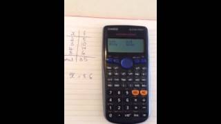 Using STAT mode on the calculator CASIO [upl. by Ardnekal]