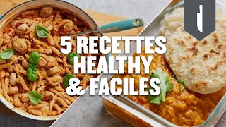 5 recettes healthy rapides et faciles à préparer [upl. by Thgirw]