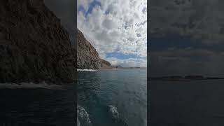 ocean rocks cliffs cave tenerife canarias shortvideo shorts friluftsliv fun boat sea [upl. by Anabelle81]