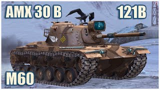 M60 121B amp AMX 30 B • WoT Blitz Gameplay [upl. by Salas]